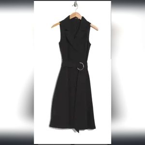 T Tahari Fit and Flare Dress, Black, Size 4